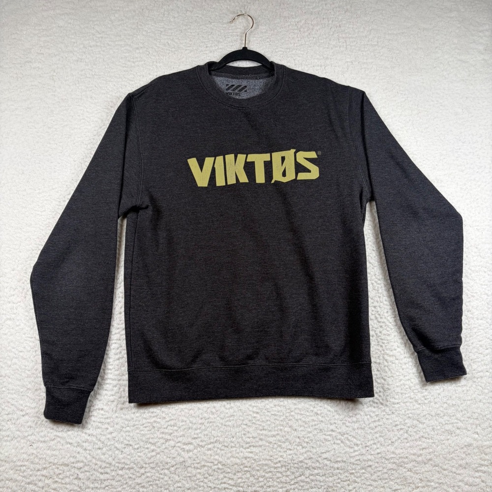 Viktos Sweatshirt Mens Tactical Graphic Fleece M Charcoal Gray Military Training